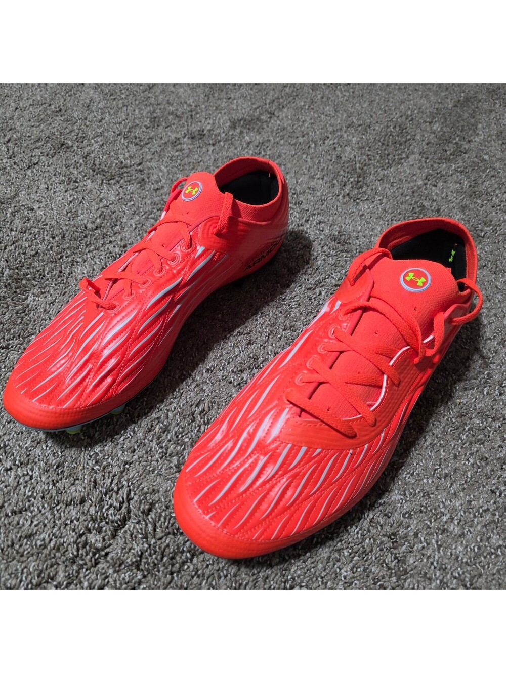 Under Armour Magnetico Pro 4 FG Men's Soccer Cleats 14 Ares Red 3027699-862